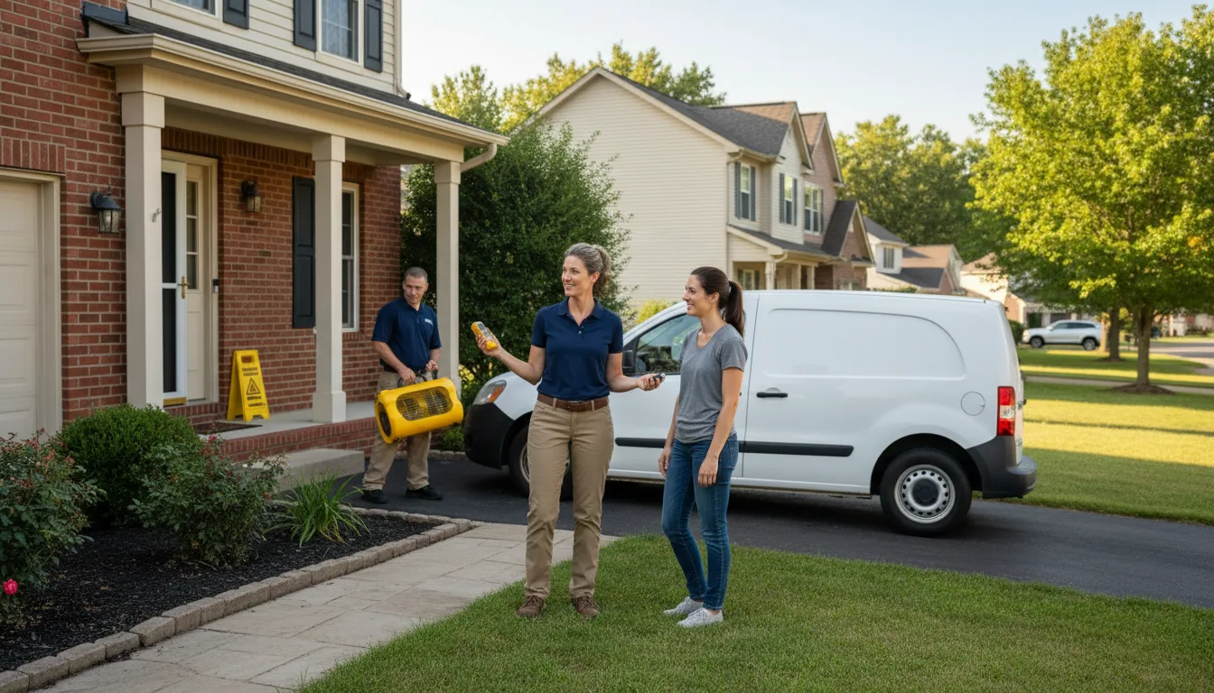 Water restoration image for Dehumidification And Cleanup Services in Lee, ME